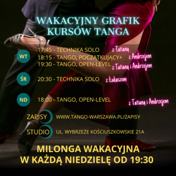 Wakacje z tangiem w Warszawie