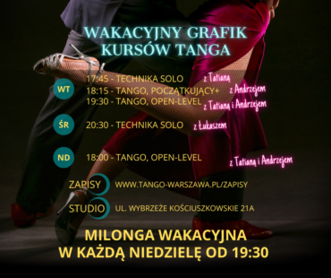 Wakacje z tangiem w Warszawie