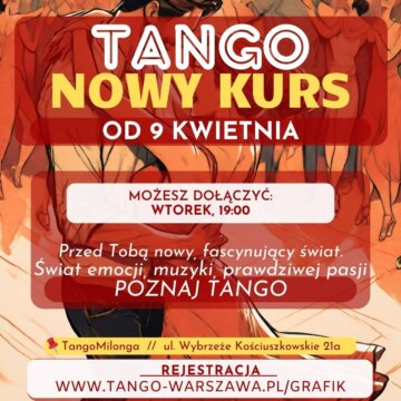 NOWY kurs Tango od Zera (można dołączyć)